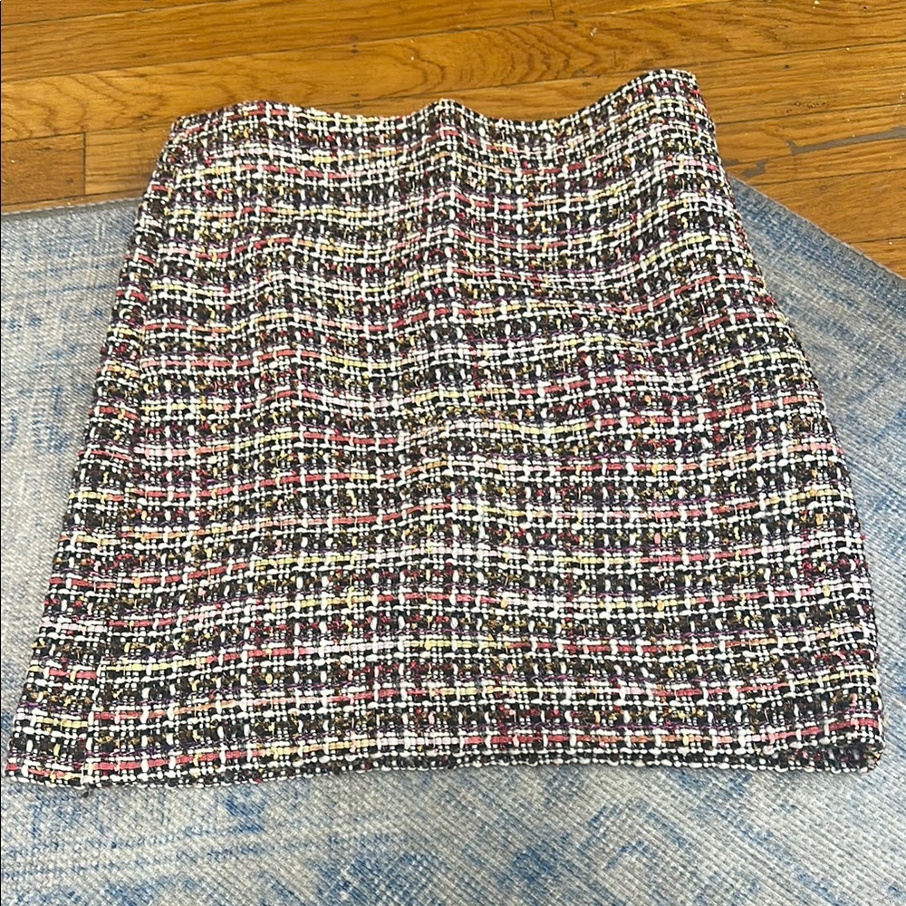 JCrew Multicolor Tweed Skirt